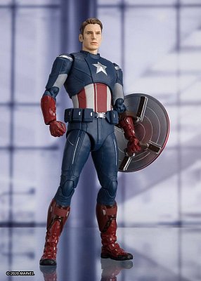 Avengers: Endgame S.H. Figuarts Action Figure Captain America Cap VS. Cap Edition 15 cm