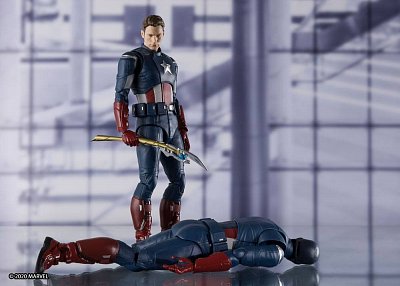 Avengers: Endgame S.H. Figuarts Action Figure Captain America Cap VS. Cap Edition 15 cm