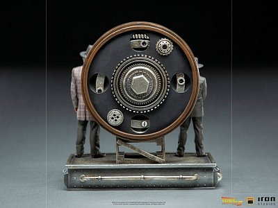 Back to the Future III Deluxe Art Scale Statue 1/10 Marty and Doc at the Clock 30 cm