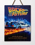 Back to the Future WoodArts 3D Wooden Wall Art DeLorean 30 x 40 cm