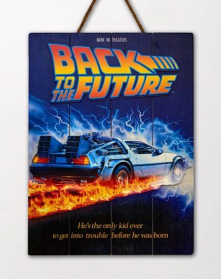 Back to the Future WoodArts 3D Wooden Wall Art DeLorean 30 x 40 cm