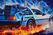 Back to the Future WoodArts 3D Wooden Wall Art DeLorean 30 x 40 cm