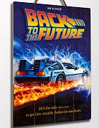 Back to the Future WoodArts 3D Wooden Wall Art DeLorean 30 x 40 cm
