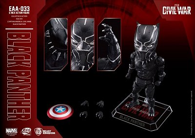 Captain America Civil War Egg Attack Action Figure Black Panther 15 cm