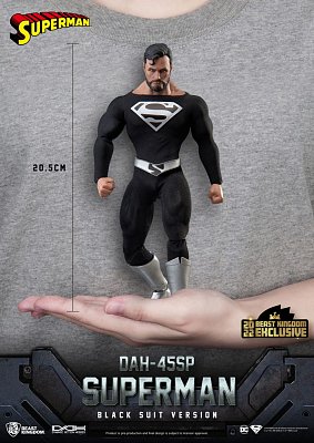 DC Comics Dynamic 8ction Heroes Action Figure 1/9 Superman Black Suit 20 cm