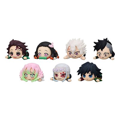 Demon Slayer: Kimetsu no Yaiba Puchi PVC Trading Figure 7-Pack Puchitto Lay-Down Set 1 3 cm