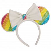 Disney by Loungefly Headband Sequin Rainbow Minnie Ears
