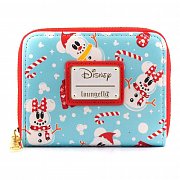 Disney by Loungefly Wallet Snowman Minnie & Mickey AOP