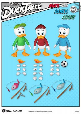 DuckTales Dynamic 8ction Heroes Action Figure 3-Pack Huey, Dewey & Louie 10 cm