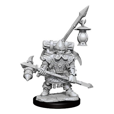 Dungeons & Dragons Frameworks Miniature Model Kit Dwarf Fighter Male