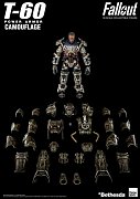 Fallout Action Figure 1/6 T-60 Camouflage Power Armor 37 cm