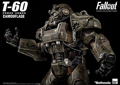 Fallout Action Figure 1/6 T-60 Camouflage Power Armor 37 cm