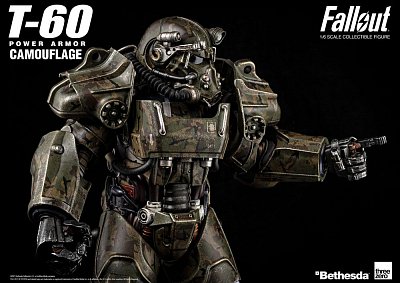 Fallout Action Figure 1/6 T-60 Camouflage Power Armor 37 cm