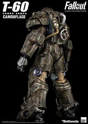 Fallout Action Figure 1/6 T-60 Camouflage Power Armor 37 cm