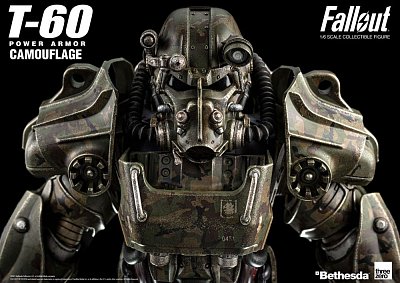 Fallout Action Figure 1/6 T-60 Camouflage Power Armor 37 cm