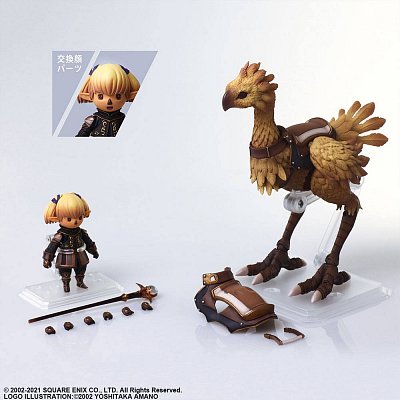 Final Fantasy XI Bring Arts Action Figures Shantotto & Chocobo 8 - 18 cm