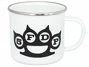 Five Finger Death Punch Enamel Mug White Logo