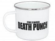 Five Finger Death Punch Enamel Mug White Logo