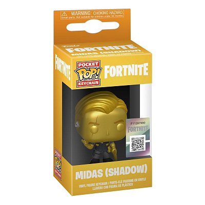 Fortnite Pocket POP! Vinyl Keychains 4 cm Midas (MT) Display (12)
