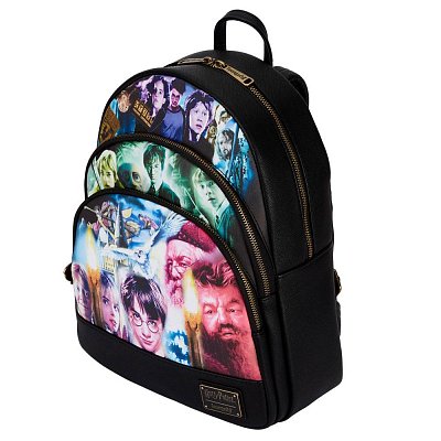 Harry Potter by Loungefly Backpack Trilogy Triple Pocket