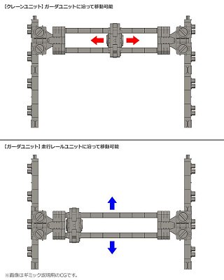 Hexa Gear Plastic Model Kit 1/24 Block Base 05 Crane Option 23 cm