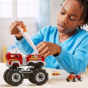 Hot Wheels Monster Trucks Mega Construx Construction Set HW 5-Alarm Monster Truck