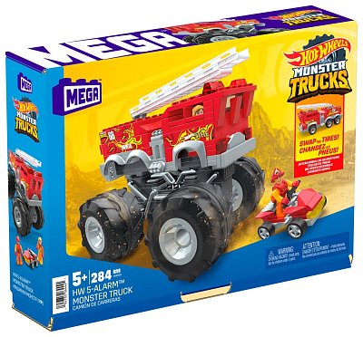 Hot Wheels Monster Trucks Mega Construx Construction Set HW 5-Alarm Monster Truck