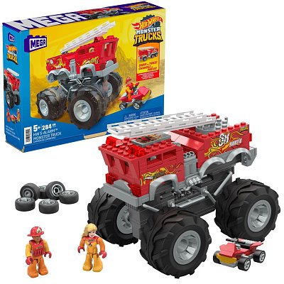 Hot Wheels Monster Trucks Mega Construx Construction Set HW 5-Alarm Monster Truck