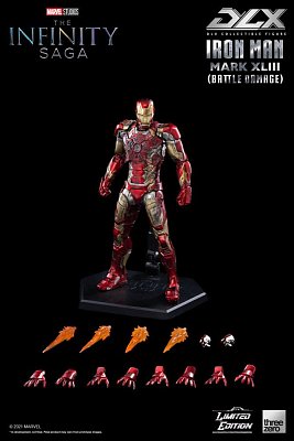 Infinity Saga DLX Action Figure 1/12 Iron Man Mark 43 (Battle Damage) Limited Edition 17 cm