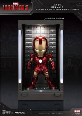 Iron Man 3 Mini Egg Attack Action Figure Hall of Armor Iron Man Mark III 8 cm