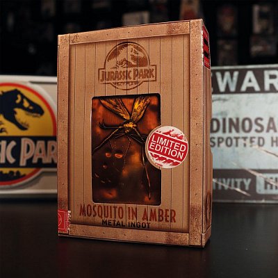 Jurassic Park Ingot Mosquito in Amber Limited Edition