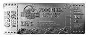 Jurassic Park Replica Opening Weekend VIP Ticket (silver plated)