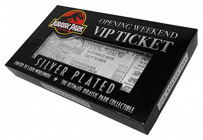 Jurassic Park Replica Opening Weekend VIP Ticket (silver plated)
