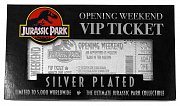 Jurassic Park Replica Opening Weekend VIP Ticket (silver plated)