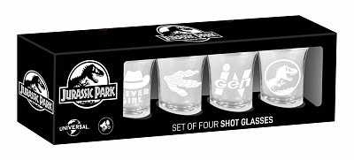 Jurassic Park Shotglass 4-Pack Logo & Symbols