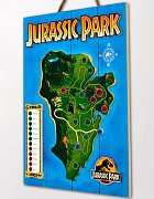 Jurassic Park WoodArts 3D Wooden Wall Art Isla Nublar 30 x 40 cm