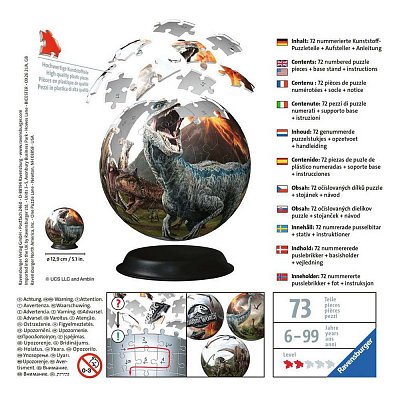 Jurassic World 3D Puzzle Ball (72 pieces)