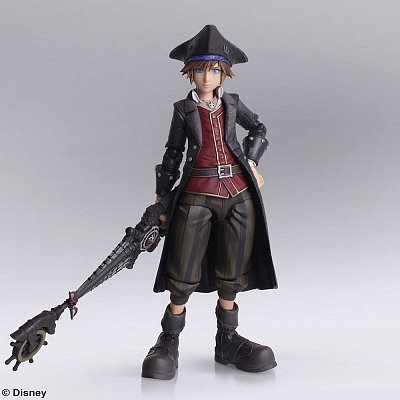 Kingdom Hearts III Bring Arts Action Figure Sora Pirates of the Caribbean Ver. 15 cm