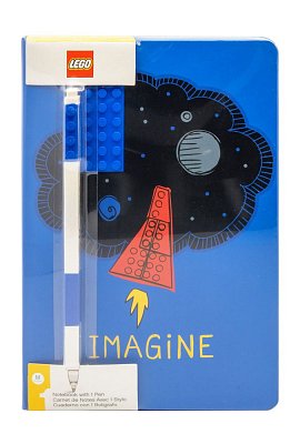 LEGO Notebook with Pen Imagine