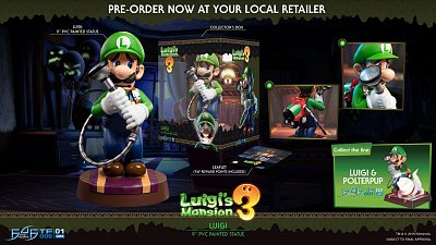 Luigi\'s Mansion 3 PVC Statue Luigi 23 cm