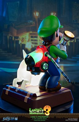 Luigi\'s Mansion 3 PVC Statue Luigi & Polterpup Collector\'s Edition 23 cm