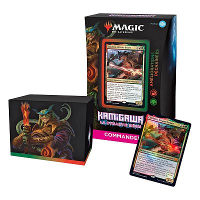 Magic the Gathering Kamigawa: Neon Dynasty Commander Decks Display (4) french