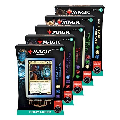 Magic the Gathering Straßen von Neu-Capenna Commander Decks Display (5) german