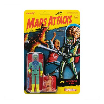 Mars Attacks ReAction Action Figure Destroying A Dog 10 cm