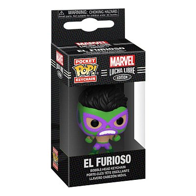 Marvel Luchadores Pocket POP! Vinyl Keychains 4 cm Hulk Display (12)