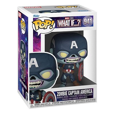 Marvel What If...? POP! TV Vinyl Figure Zombie Captain America 9 cm