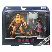 Masters of the Universe: Revelation Masterverse Action Figures 2022 Deluxe Savage He-Man & Orko 18 cm