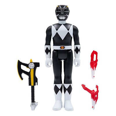 Mighty Morphin Power Rangers ReAction Action Figure Black Ranger 10 cm