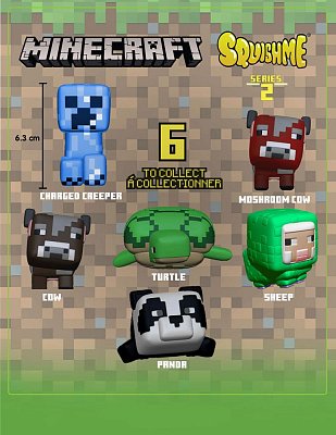 Minecraft Squishme Anti-Stress Figures 6 cm Series 2 Display (12)
