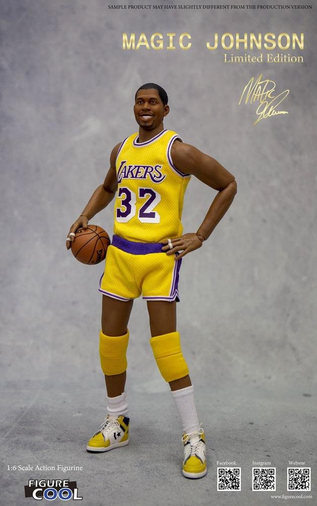 Nba collection action figure 1/6 magic johnson limited